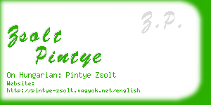 zsolt pintye business card